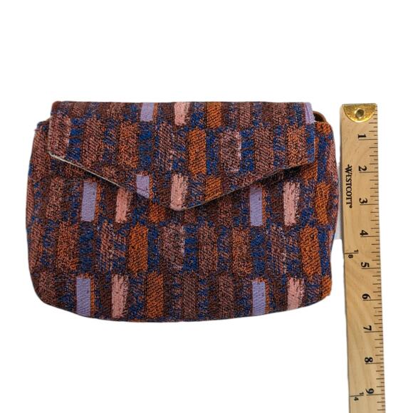 Universal Thread Maroon Orange Blue Pink Jacquard Envelope Crossbody Bag - Picture 12 of 14